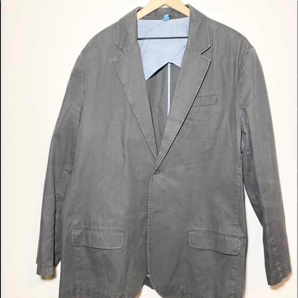 Men’s Old Navy Gray Twill Blazer Size XXL - Picture 2 of 6